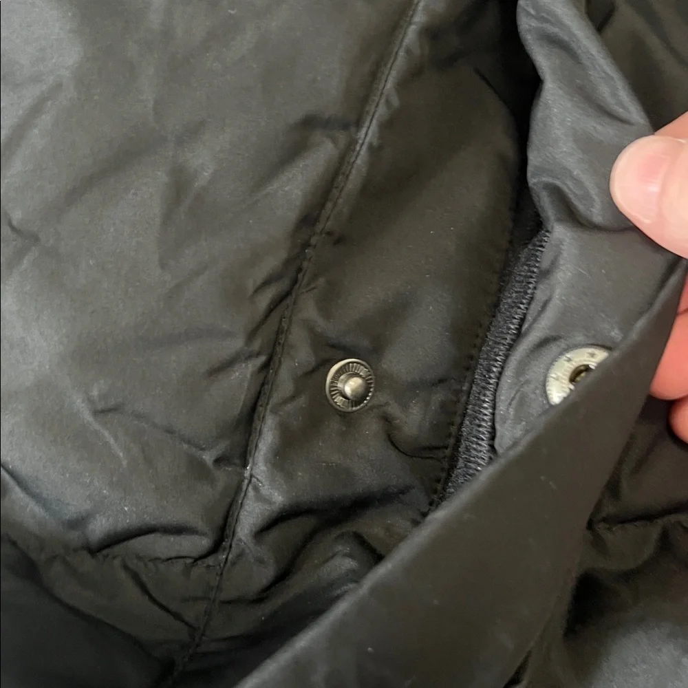 Lands End Down/Feather Puffer Vest Black Size XL